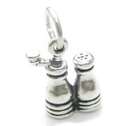 Ciondolo in argento sterling Macina sale e pepe .925 x 1 Ciondoli per condimenti