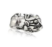 Ciondolo in argento sterling per gioielli che producono ciondoli di ornamento di meditazione del fascino pixiu per la fabbricazione e la creazione di braccialetti e la creazione attirano la fortuna