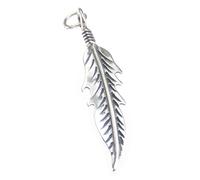 Ciondolo in argento sterling piuma 2D x 1 ciondoli con piume di nativi americani