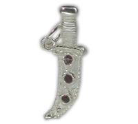 Ciondolo in argento sterling pugnale .925 x 1 Pugnali - Ciondoli per coltelli e