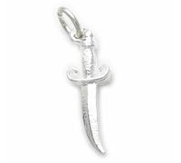 Ciondolo in argento sterling pugnale .925 x 1 Pugnali Coltelli Ciondoli per colt