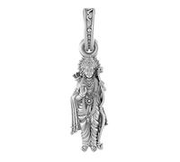 Ciondolo in argento Sterling (purezza 92,5%) con scritta in lingua inglese "God Ram Ji", per uomini e donne, medaglione in argento puro, medaglione Bhagwan Shri Ram per buona salute e ricchezza