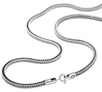 Ciondolo in argento sterling S925 con catena a frusta per uomini e donne, collana tailandese vintage a coda di, raccolta fatta a mano