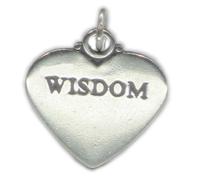 Ciondolo in argento sterling SAGGEZZA .925 x 1 ciondoli Wise