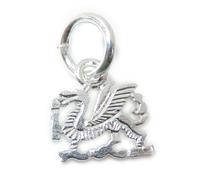 Ciondolo in argento sterling TINY Dragon .925 x 1 Welsh Dragons charms
