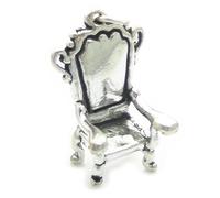 Ciondolo in argento sterling trono .925 x 1 adatto per una regina o un re