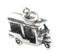 Ciondolo in argento sterling Tuk Tuk Taxi .925 x 1 Ciondoli per taxi e trasporti
