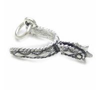 Ciondolo in argento sterling Western Spur .925 x 1 Ciondoli da cowboy