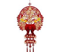 Ciondolo in feltro con nappe in tessuto 2025 serpente anno fortuna personaggio appeso decorazione cinese festa di primavera ornamento per la casa benedizione da appendere alla parete