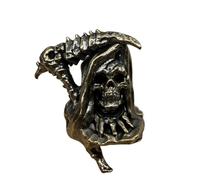 Ciondolo in ottone a forma di falce e morte, per la creazione di gioielli, accessori fai da te per la creazione di gioielli, strumenti fai da te per attività all'aperto, perline in paracord, accessori