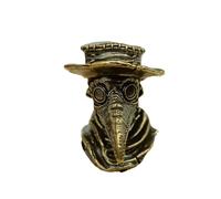 Ciondolo in ottone con becco di uccello, peste, corvo, testa di dottore, perline EDC, accessori per la creazione di gioielli, accessori fai da te per la creazione di gioielli, fai da te, strumenti per