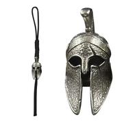 Ciondolo in paracord per casco antico, in ottone con bottoni e ornamenti rotti a mano, accessorio per artigianato decorativo per casa, luogo di lavoro, regalo unico