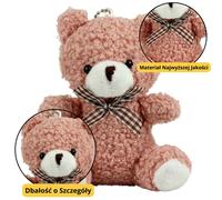 Ciondolo in peluche rosa Orsetto 8 cm