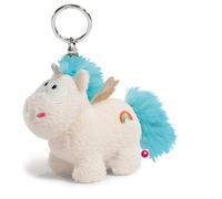 Ciondolo in peluche Unicorno Wingfried blu con ali 10 cm