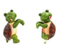 Ciondolo in resina a forma di tartaruga per giardino, acquario e scrivania, con caratteristiche estetiche e di costruzione in resina sintetica (ciondolo a forma di tartaruga)