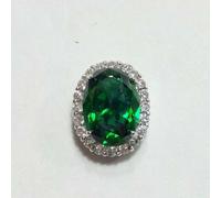 CIONDOLO KATE OVALE CON ZIRCONE COLORATO E GIRO ZIRCONI CRYSTAL PRP0185, PRP0186