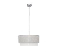 Ciondolo Kenya 3xe27 nei toni del grigio e del bianco, perfetto per dare un tocco moderno ed elegante al tuo spazio. Dimensioni: Regx40x40 cm. Ideale per illuminare e decorare con stile.
