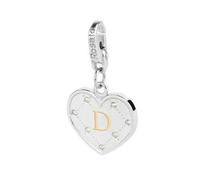 Ciondolo lettera D Rosato Charm MY Alphabet argento zirconi AL004