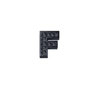 CIONDOLO LETTERA F DONNA ORO IN ORO BRUNITO E DIAMANTI NERI REF. DCHF7278F.002 002