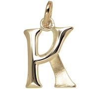 Ciondolo Lettera K 375 Oro Giallo 14,6x11,1mm Gioielli Collana Lettere