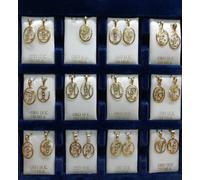 CIONDOLO LETTERA ORO 18 CARATI CON ZIRCONIA. A-B-F-G-L-M-N-O-P-R-S-T-V.