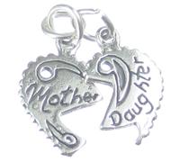 Ciondolo madre - figlia in argento sterling .925 x1 ciondoli figlie madri
