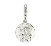 Ciondolo Medaglia Di San Michele .925 Argento Sterling Click On Amore La Vita
