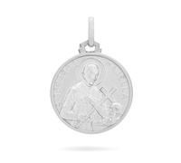 Ciondolo medaglia San Gerardo in argento sterling medaglione religioso cattolico