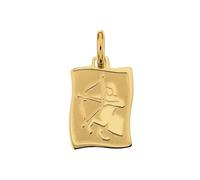 CIONDOLO MEDAGLIETTA SAGITTARIO SEGNO ZODIACALE IN ORO GIALLO 18 KT + COLLANA IN OMAGGIO