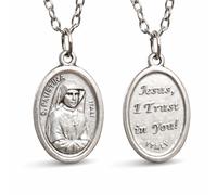 Ciondolo monaca Santa Faustina Gesù mi fido di te collana divina gioielli e s...