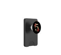 Ciondolo natalizio a forma di stella di Natale con numero cinque PopSockets PopWallet per MagSafe