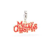 Ciondolo Natalizio Donna Acciaio Sagapo Babbo Natale Merry Christmas S'agapo