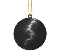 Ciondolo natalizio in acrilico fulmine Regalo decorativo adatto per decorare un camino o un davanzale