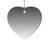 Ciondolo natalizio in ceramica con stampa ombré da bianco a nero,Decorazioni per albero di Natale,Ricordo Goliday