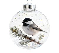 Ciondolo Natalizio in Ricordo, Decorazione Trasparente per Albero e | Una decorazione trasparente che custodisce chi ami: luce e memoria tra i rami, un pensiero semplice e profondo.