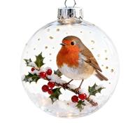 Ciondolo Natalizio in Ricordo, Decorazione Trasparente per Albero e | Una decorazione trasparente che custodisce chi ami: luce e memoria tra i rami, un pensiero semplice e profondo.