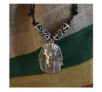 Ciondolo Nero Del Faraone Tutankhamon D'Egitto 1 Taglia Unica