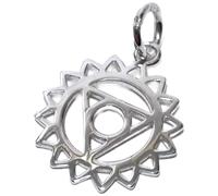 Ciondolo o pendente in argento sterling Chakra della gola .925 Chakra e