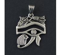 Ciondolo Occhio D' Horus Dio Falco IN Argento 925 - 5.7g -egypte Antico #26313