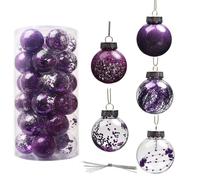 Ciondolo Palline di Natale Ornamento Plastica Albero Appeso Palline di Natale Gl