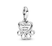 Pandora Charm in argento Cuore e zampa 799360C00