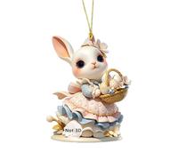 Ciondolo pasquale, Dolce bidimensionale , Pendente Zaino, 8 cm Per La Festa di Primavera, Per Parete, Finestre E Porte