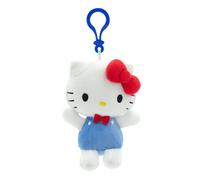Ciondolo peluche di Hello Kitty di Sanrio in occasione del 50° anniversario, pupazzo imbottito Kitty, portachiavi ciondolo, decorazione carina per borse, regalo per bambini per compleanni e Natale Tag