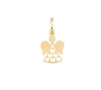 Ciondolo Pendente Angelo in Oro giallo 18 KT 750 Traforato con Cuori