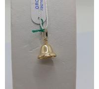 CIONDOLO PENDENTE CAMPANA IN ORO GIALLO 18KT 750 1,5 GRAMMI (4621)