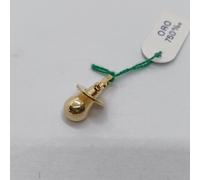 CIONDOLO PENDENTE PORTAFORTUNA CIUCCETTO CIUCCIO IN ORO GIALLO 18KT 1 GR. (7175)