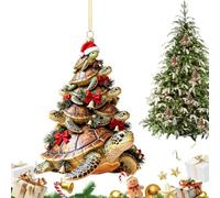Ciondolo per albero di Natale a forma di animali marini in acrilico 2D