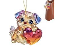 Ciondolo per auto, San Valentino per l'albero - Simpatici animali 2D San Valentino auto Charm,portachiavi decorazioni a forma di cuore, ciondolo per San Valentino per casa, auto