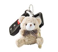 Ciondolo per borsa con orso, Ciondolo per borsa con orso, Giocattolo per bambole di peluche, Ciondolo portachiavi, simpatici animali di peluche, ornamento con ciondolo per zaino per la chiave della bo