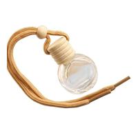Ciondolo per bottiglia per aromaterapia per auto - bottiglie di profumo in vetro vuote, diffusore sospeso | Bottiglia di scarico 'aria per auto ricaricabile, diffusore di olio essenziale decorati